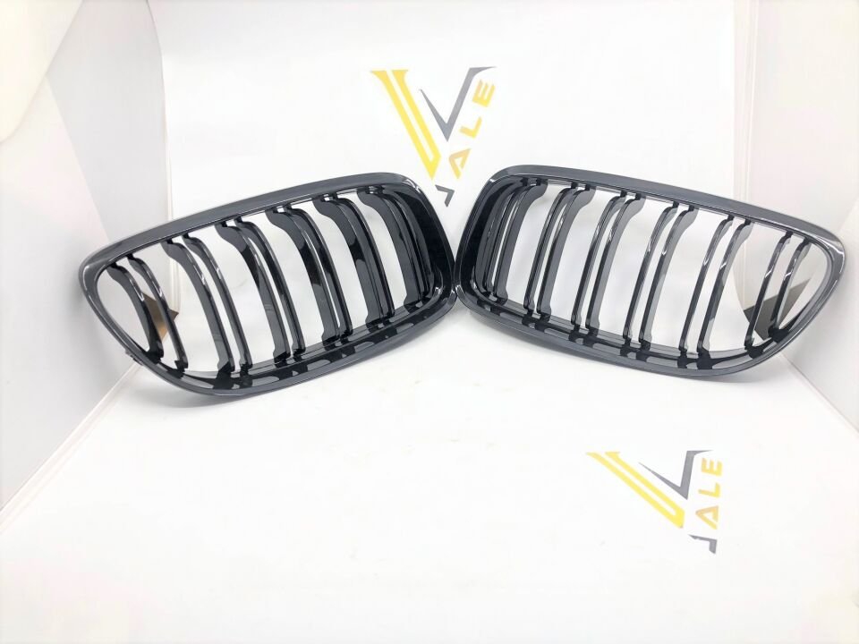 BMW 3 SERİSİ PANJUR TAKIM PARLAK SİYAH ÇİFT IZGARALI E90.LCI YAN SANAYİ