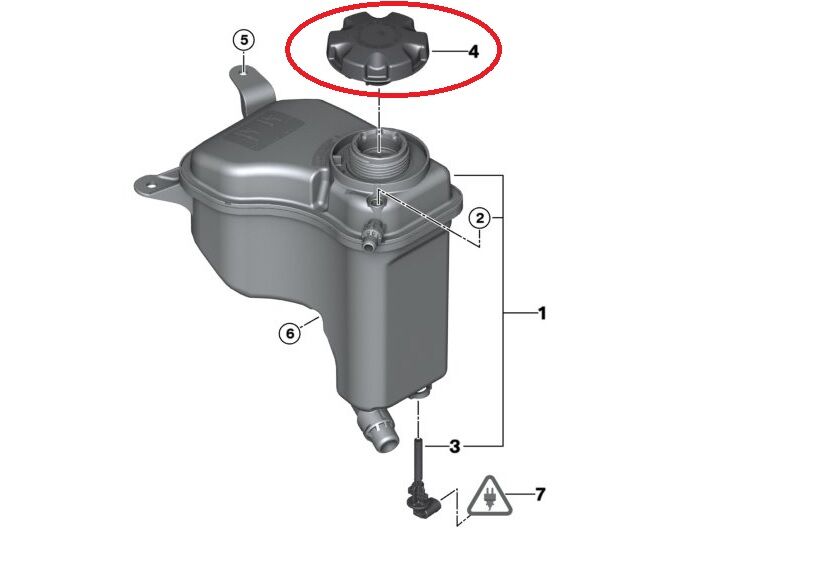 BMW 3-5 SERİSİ YEDEK SU DEPO KAPAĞI 1,4 BAR F10.E90.X3.X5 FEBİ