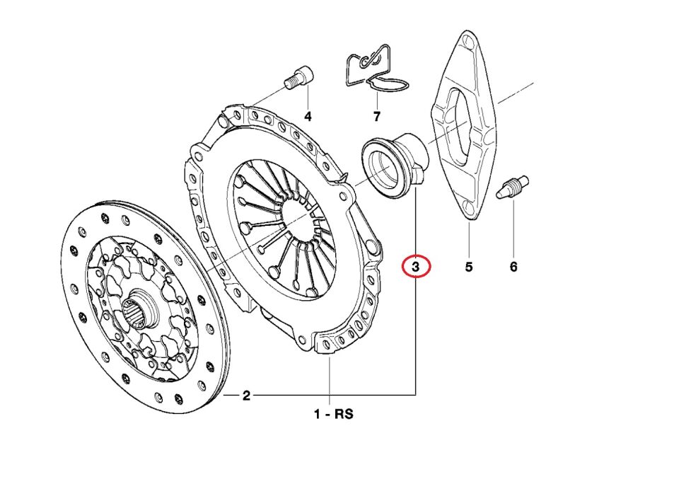 BMW 3-5 SERİSİ DEBRİYAJ BİLYASI E46.E39.E60.M50.M54.M10.M20 SACHS