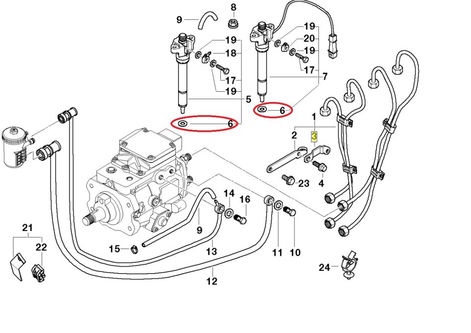 BMW 3-5 SERİSİ ENJEKTÖR PULU F20 E46.E90.F30.G20 E60 YAN SANAYİ