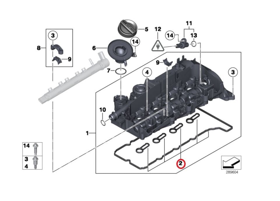 BMW 3-5 SERİSİ ÜST KAPAK CONTESI SET F20.F30.E90.F10..X3.X5 ELRİNG