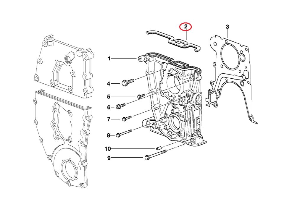 BMW 3 SERSİ ÖN KAPAK CONTASI E36.E46.M43 ELRİNG