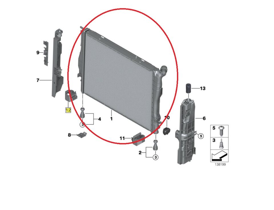 BMW 1-3 SERİSİ SU RADYATÖRÜ E87.E90.18d.20d BEHR