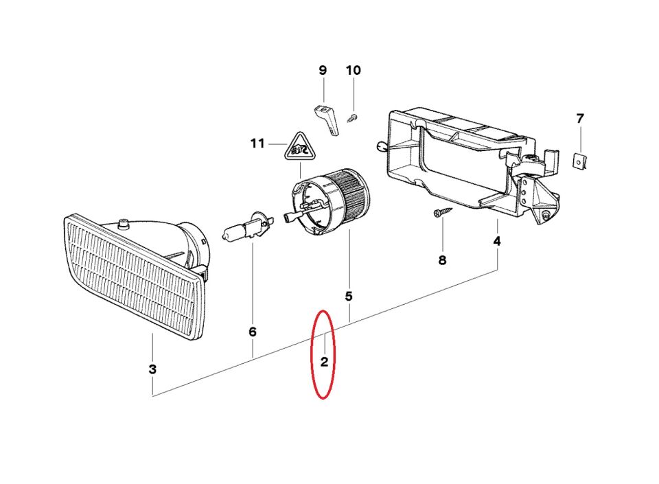 BMW 3 SERİSİ SİS FARI - L - E36 DEPO