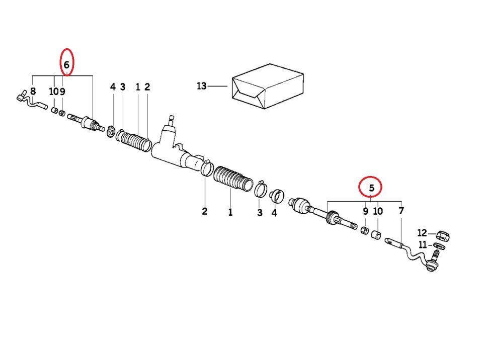 BMW 3 SERİSİ ROT BAŞI - L - E36 YAN SANAYİ