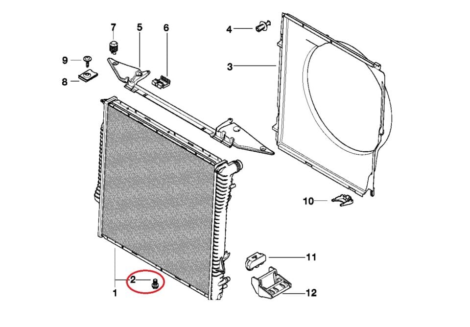 BMW X5-X6 SERİSİ RADYATÖR TAPASI E53.E70.E71 YAN SANAYİ