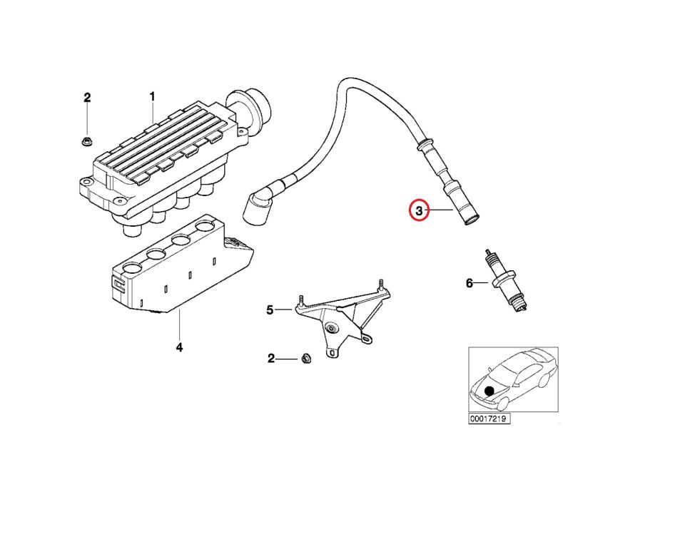 BMW 3 SERİSİ BUJİ KABLO SETİ LR4019 E46.M43 YAN SANAYİ