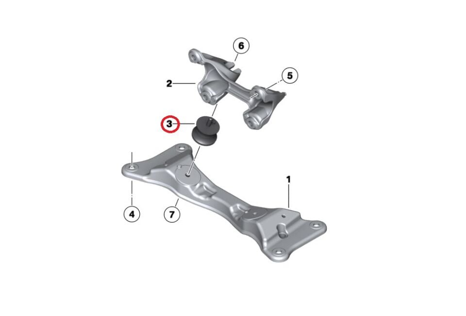 BMW 3-5 SERİSİ ŞANZUMAN TRAVRES TAKOZU E36.E46.E90.E39 FEBİ