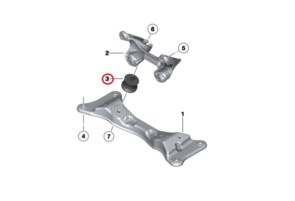 BMW 3-5 SERİSİ ŞANZUMAN TRAVRES TAKOZU E36.E46.E90.E39 FEBİ