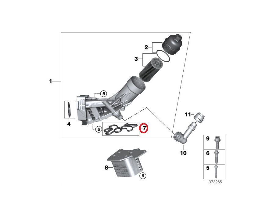 BMW 1-3 SERİSİ YAĞ HAZNE CONTASI F30.B47.F20.G30 ELRİNG