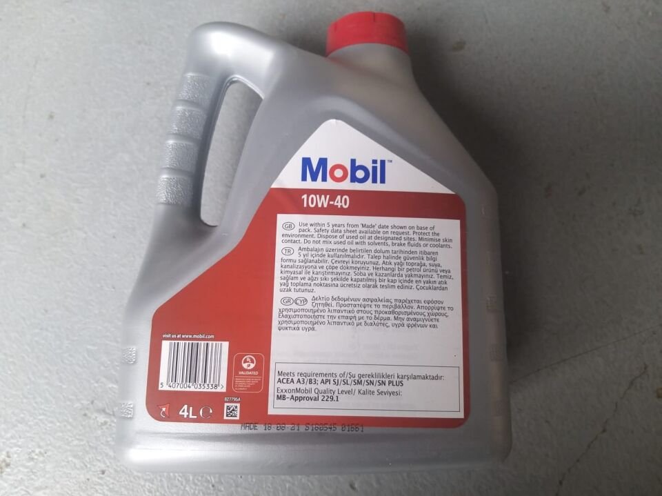 YAĞ MOTOR YAĞI 10/40 4 LİTRE BÜTÜN ARAÇLAR MOBİL