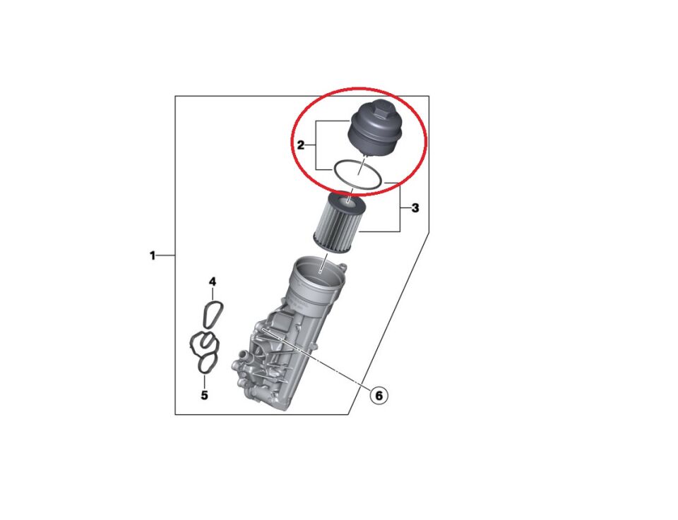 BMW 1-3 SERİSİ YAĞ FİLİTRE KAPAĞI F20.F30 YAN SANAYİ