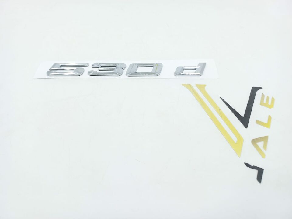 BMW 5 SERİSİ BAGAJ AMBLEMİ   530d - 530D - F10.E39.E60.G30 YAN SANAYİ