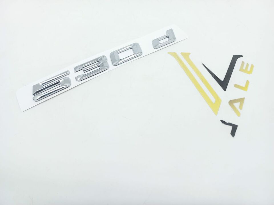 BMW 5 SERİSİ BAGAJ AMBLEMİ   530d - 530D - F10.E39.E60.G30 YAN SANAYİ