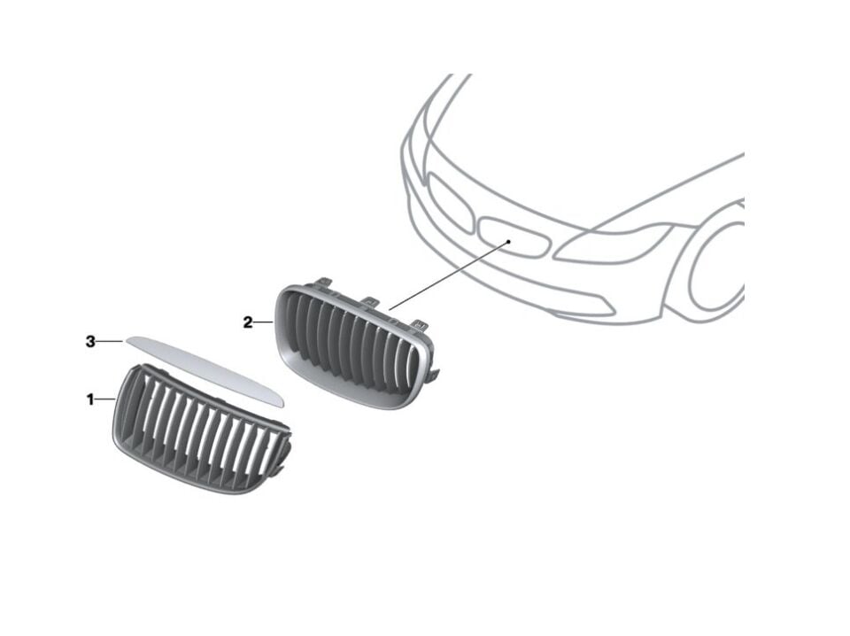 BMW 3 SERİSİ PANJUR TAKIMI - MAT SİYAH ÇİFTLİ - E90 YAN SANAYİ
