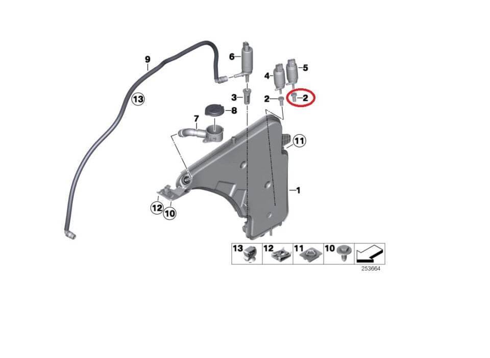 BMW 3-5 SERİSİ SU MOTORU LASTİĞİ E39.E46.E60 FEBİ