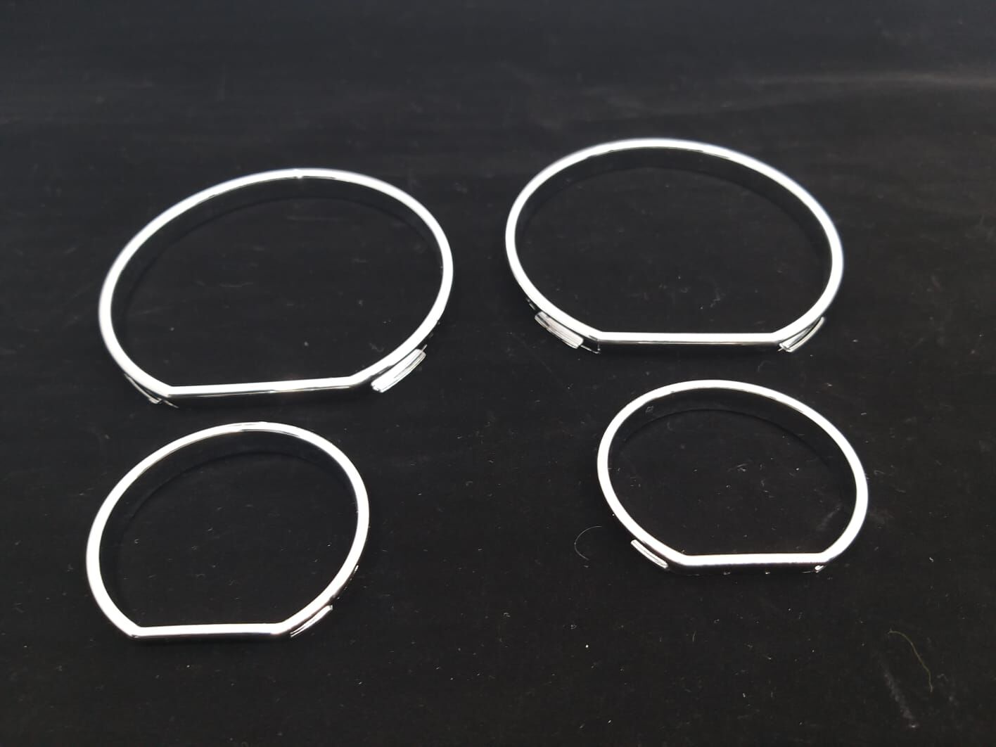 BMW 3 SERİSİ GÖSTERGE ÇERÇEVESİ - DÜZ - KROM E46 YAN SANAYİ