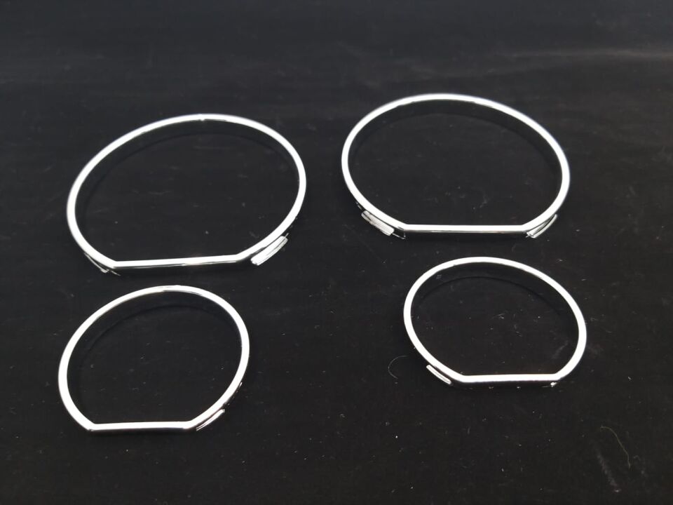 BMW 3 SERİSİ GÖSTERGE ÇERÇEVESİ - DÜZ - KROM E46 YAN SANAYİ