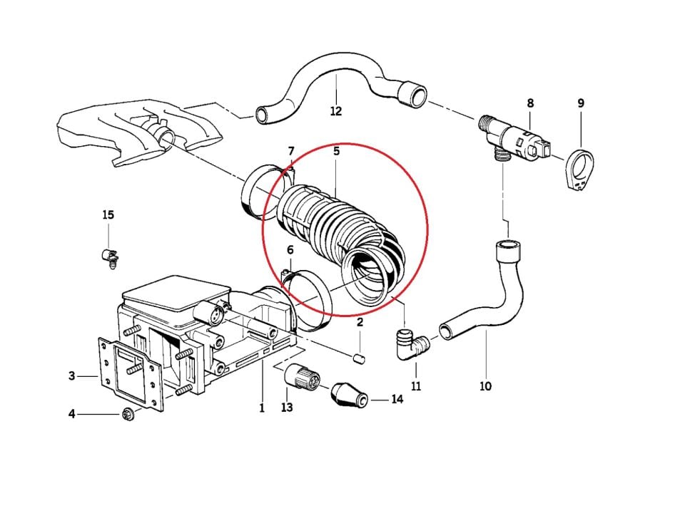 BMW 3 SERİSİ HAVA AKIŞ KÖRÜĞÜ E36.316i.M40 YAN SANAYİ