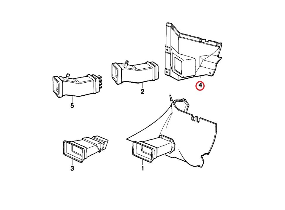 BMW 3 SERİSİ DAVLUMBAZ KARE BAKALİTİ - R - E30.M40 YAN SANAYİ