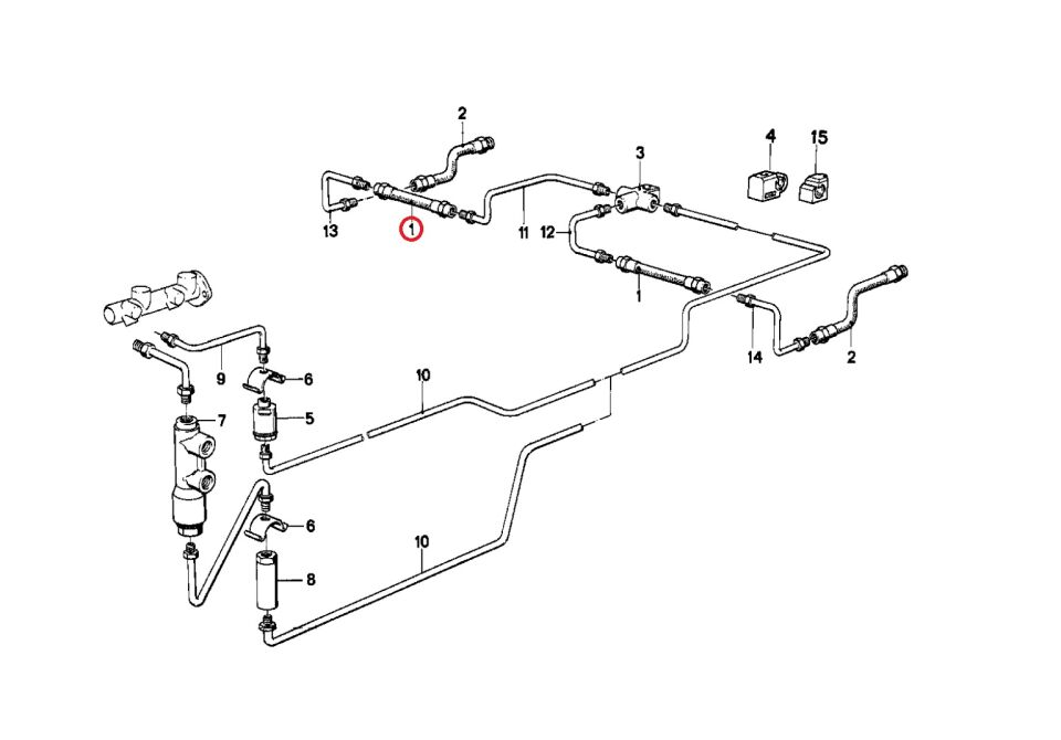 BMW 3 SERİSİ ARKA FREN HORTUMU E30.E34.E36.COMPACT YAN SANAYİ