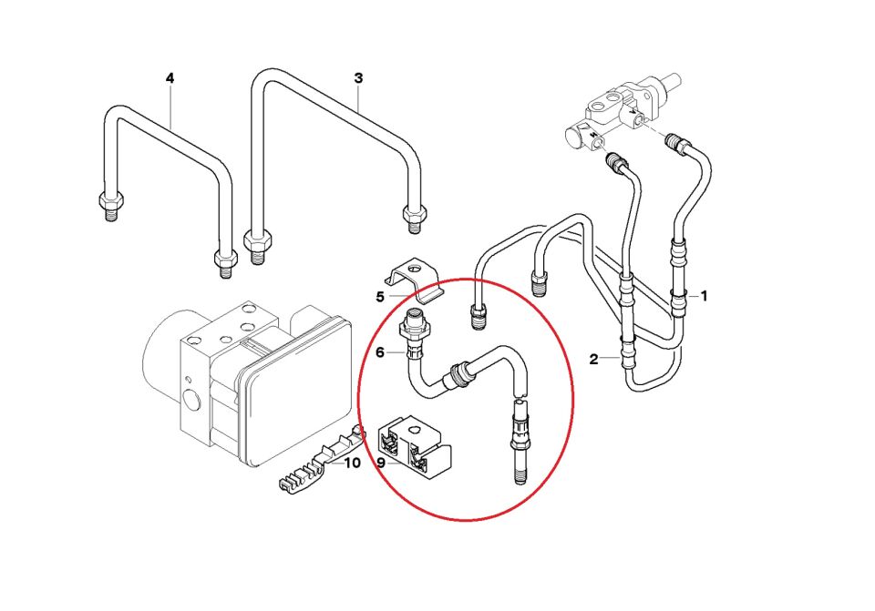 BMW  3 SERİSİ ÖN FREN HORTUMU E46.Z4 YAN SANAYİ