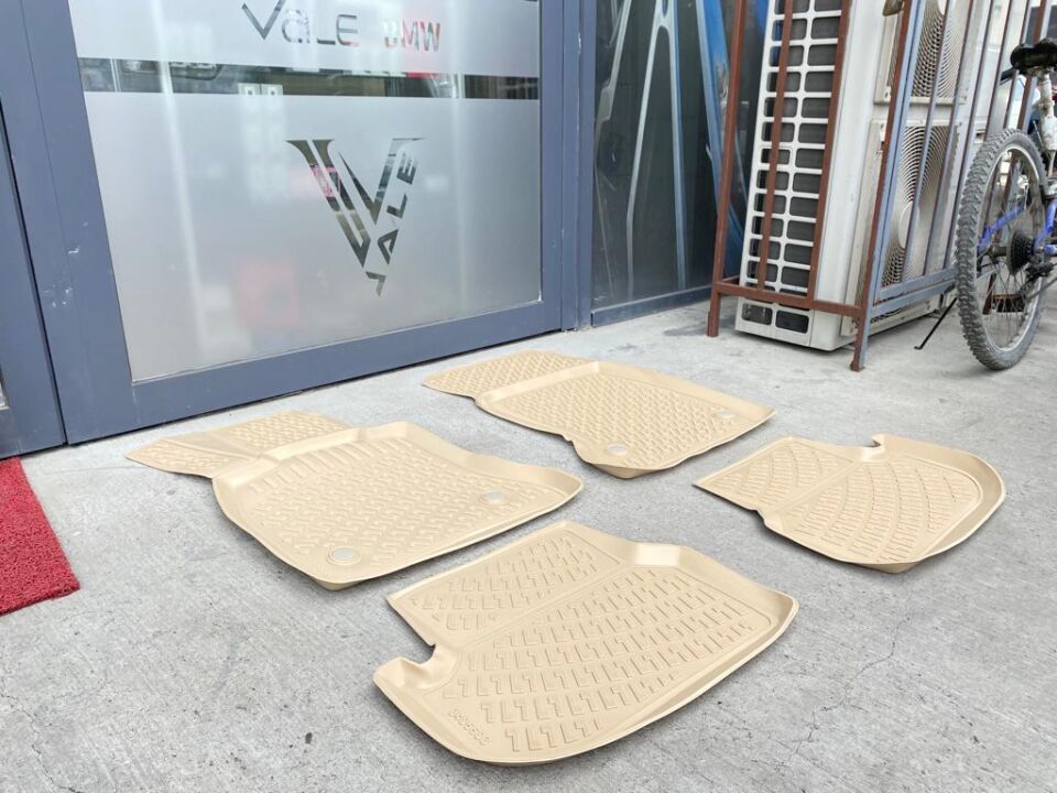 BMW 5 SERİSİ PASPAS TAKIM - BEJ - 3D HAVUZLU F10 YAN SANAYİ