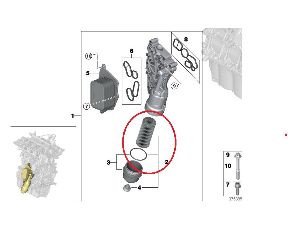 BMW 2-X SERİSİ YAĞ FİLTRESİ OX815D F45.F48.MİNİ.F54 MANN
