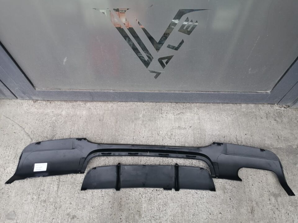 BMW 3 SERİSİ ARKA TAMPON ALT SPOYLERİ - M - TIRTIRLI - 2 PARÇA E90.LCI.>09/08 YAN SANAYİ
