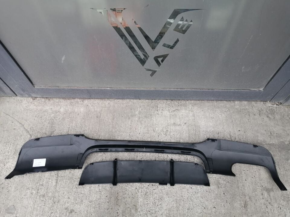 BMW 3 SERİSİ ARKA TAMPON ALT SPOYLERİ - M - TIRTIRLI - 2 PARÇA E90.LCI.>09/08 YAN SANAYİ