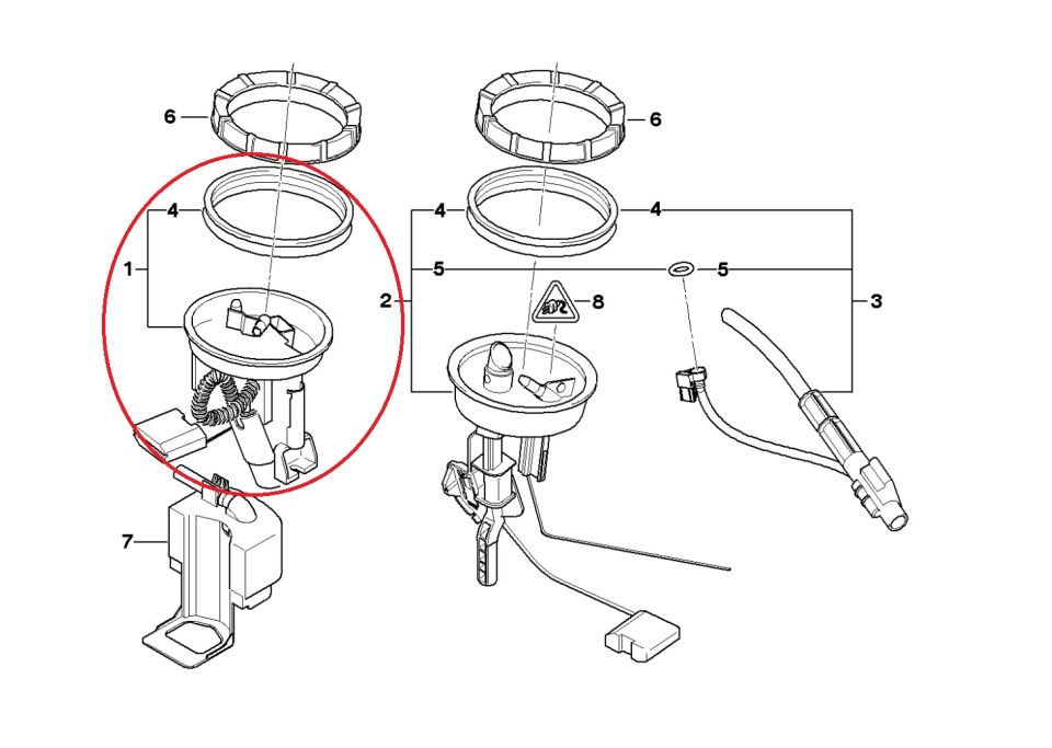 BMW 3 SERİSİ BENZİN POMPASI KOMPLE E46 HELLA