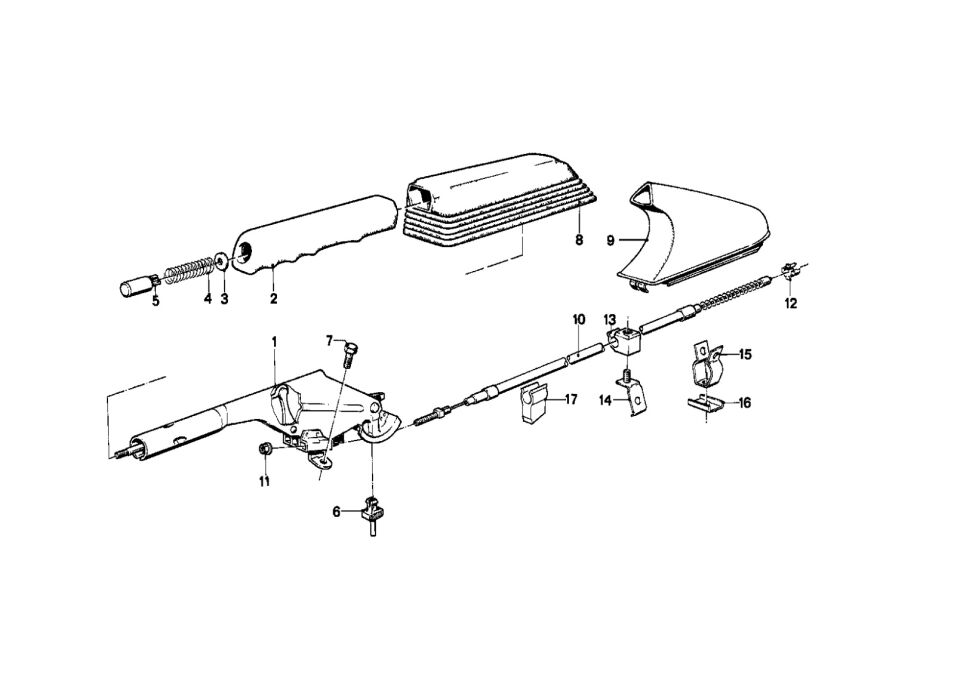 BMW 3 SERİSİ EL FREN TELİ - KAMPANALI - E30.KAMPANALI TİP YAN SANAYİ