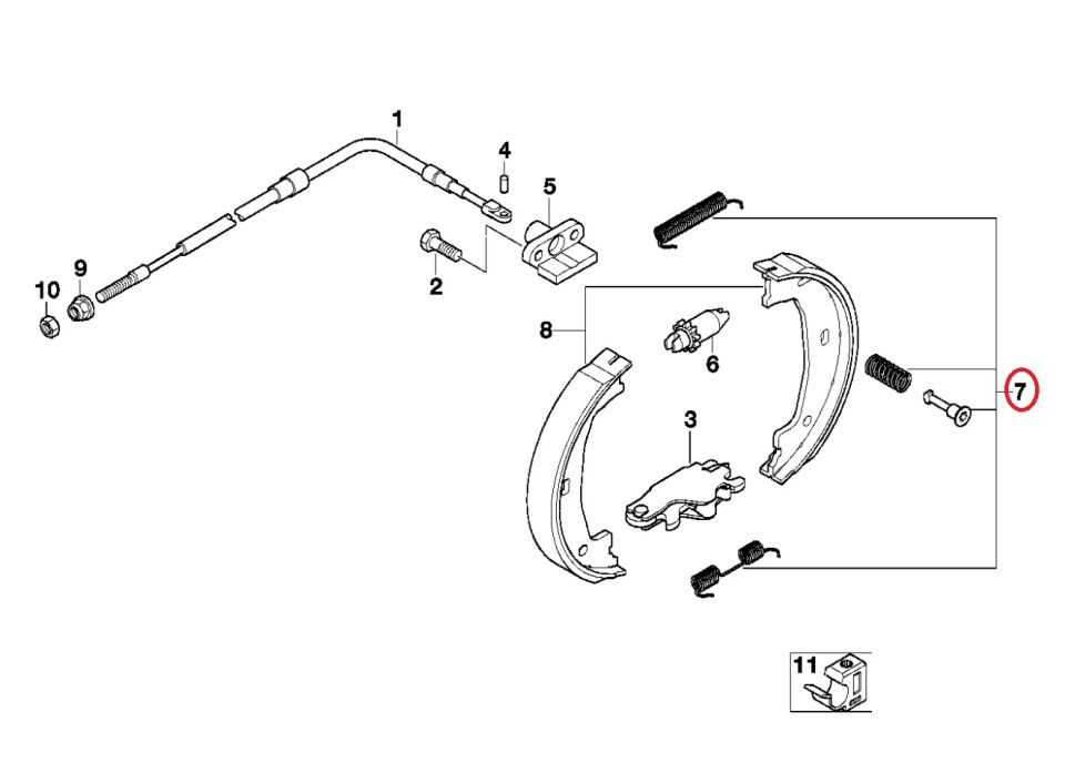 BMW 3 SERİSİ EL FREN BALATASI E36.Z3 YAN SANAYİ