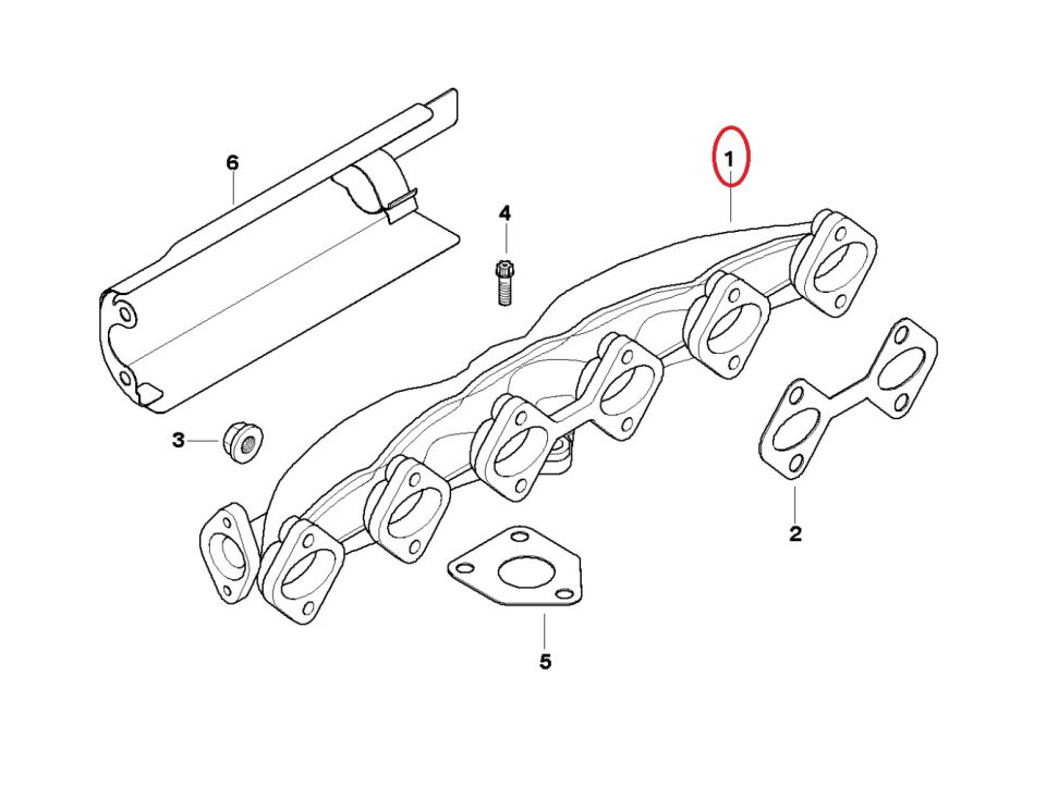 BMW 3-5 SERİSİ EGZOZ MANİFOLDU E46.E60.E53.M57N YAN SANAYİ