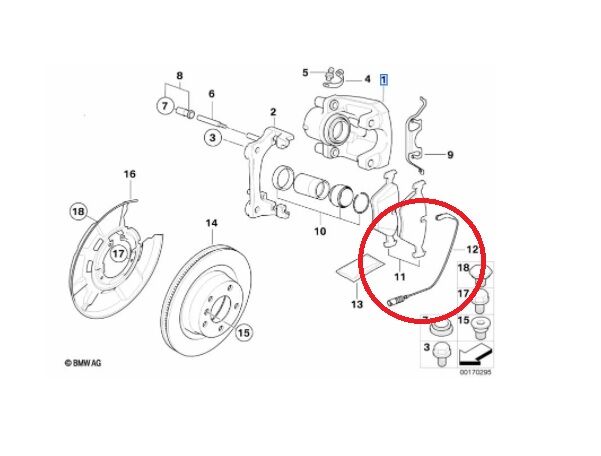 BMW 3 SERİSİ ARKA BALATA İKAZ FİŞİ 03/10< E87.E90.E92.E93 YAN SANAYİ