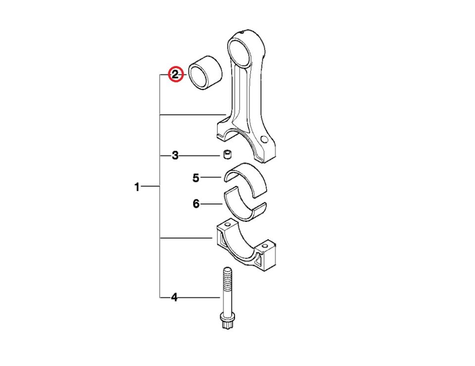 BMW 3-X5 SERİSİ PİSTON KOL BURCU BRONZ - ADET - E46.E53.M47N.M57N GLAYCO
