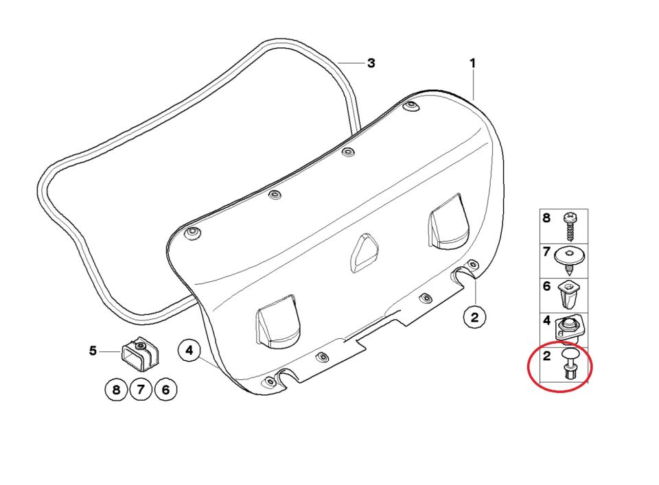 BMW 3 SERİSİ BAGAJ HALI KLİPS GRAU E46.E90 10 LU YAN SANAYİ