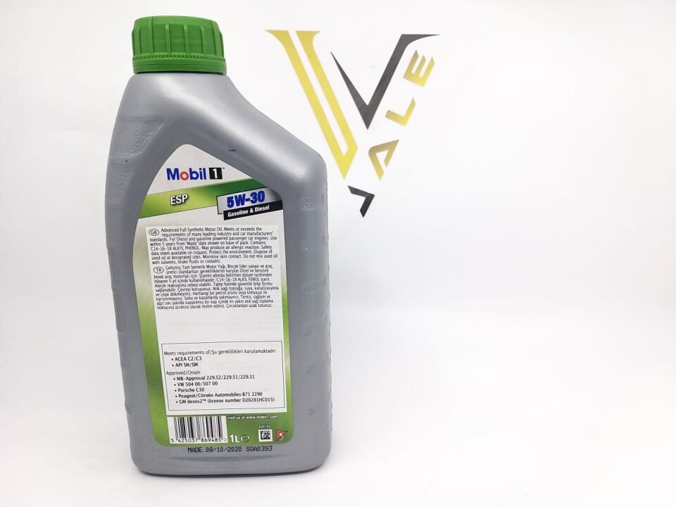 BMW MOTOR YAĞI ESP 5W/30 1 LİTRE TÜM ARAÇLAR MOBİL