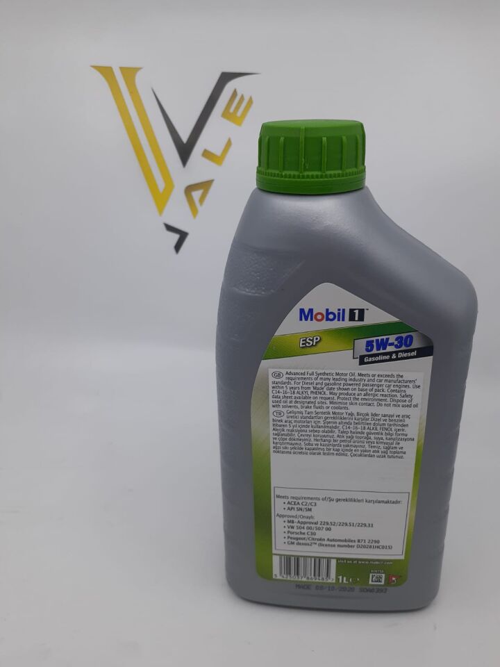 BMW MOTOR YAĞI ESP 5W/30 1 LİTRE TÜM ARAÇLAR MOBİL