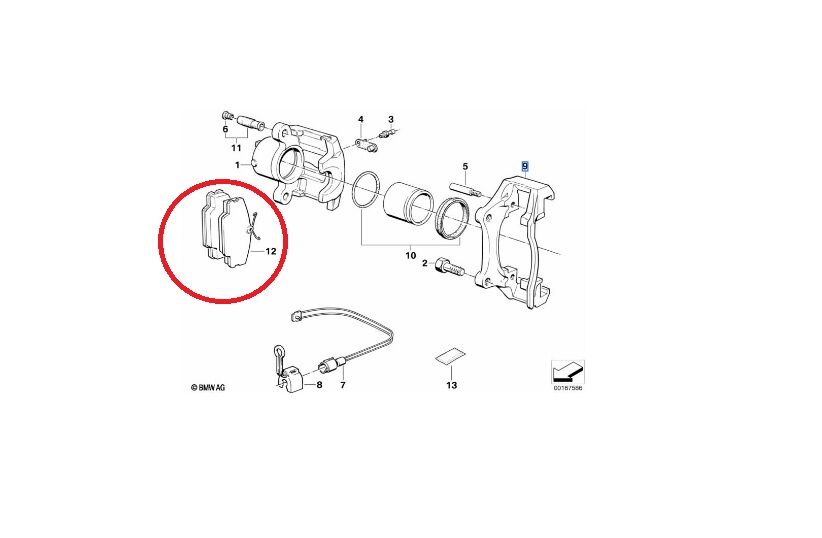 BMW 3 SERİSİ ÖN FREN BALATASI E30 YAN SANAYİ
