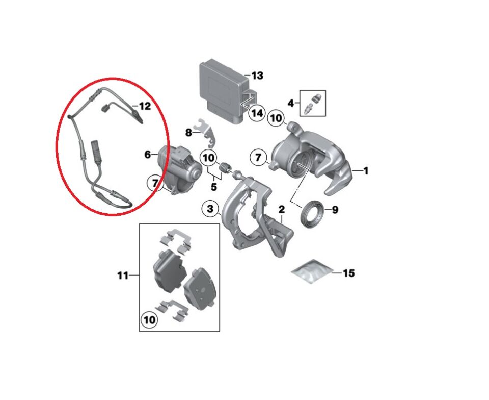 BMW 5 SERİSİ ARKA BALATA İKAZ FİŞİ F10 YAN SANAYİ