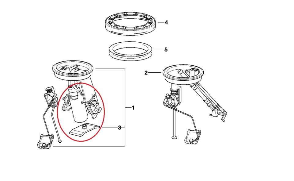 BMW 3-5 SERİSİ BENZİN POMPASI TEK POMPA E36.E34.E30 YAN SANAYİ