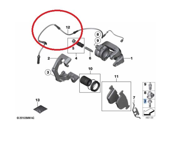 BMW 5 SERİSİ ARKA BALATA İKAZ FİŞİ E60 YAN SANAYİ