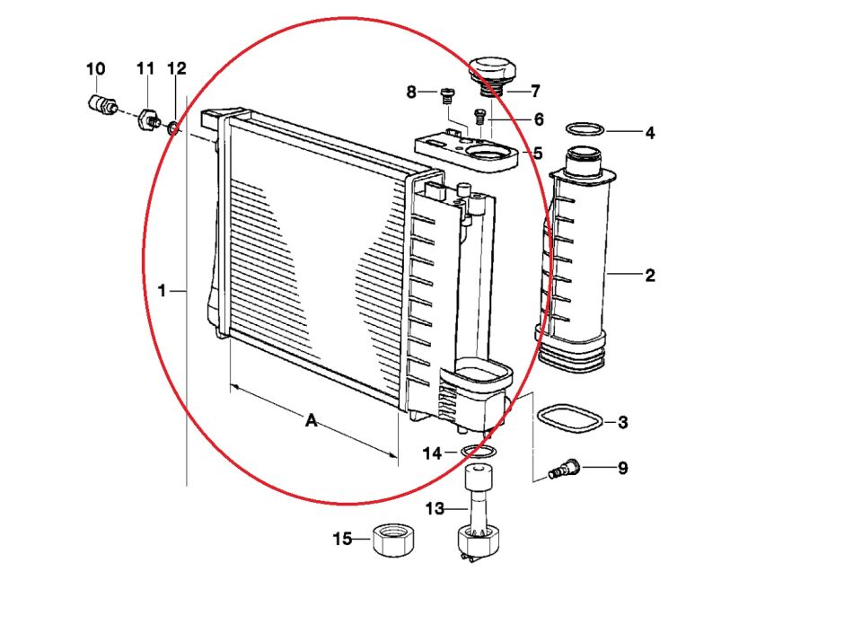 BMW 3 SERİSİ SU RADYATÖRÜ 440 X 440 X 30 E36 A/C YAN SANAYİ