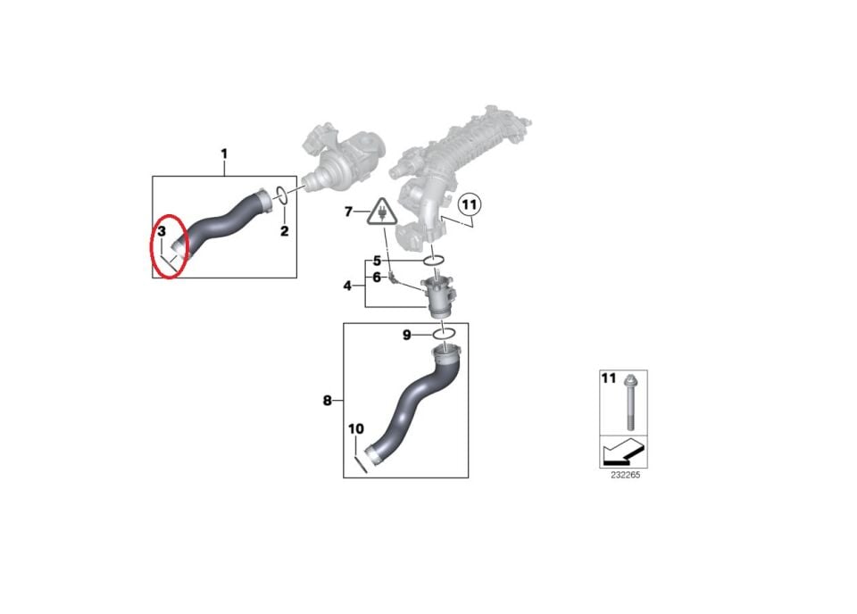 BMW 3-5 SERİSİ TURBO CONTASI E90.E60.F10.F20.F30 ORJİNAL