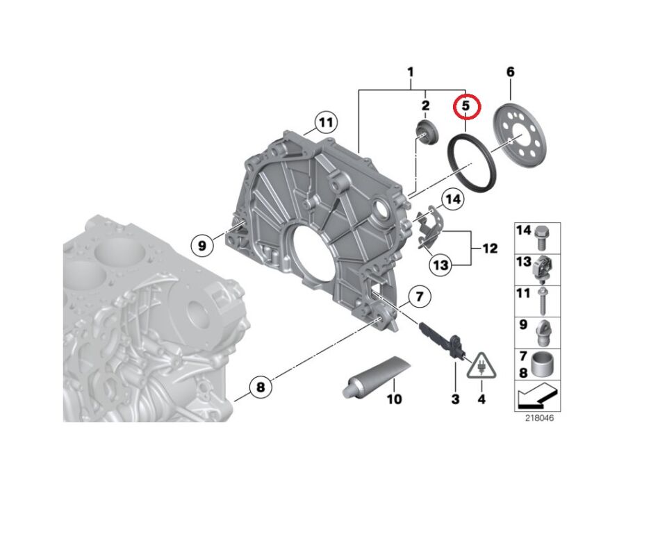BMW 3-5 SERİSİ ARKA KRANK KEÇESİ 90*104*8,5 F20.E90.E60.F10 ELRİNG