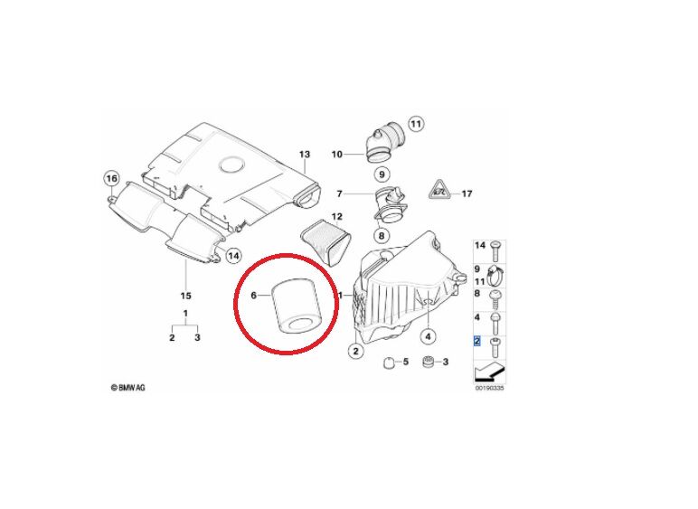 BMW 1 - 3 SERİSİ HAVA FİLTRESİ LX1651 E81.E87.E90 YAN SANAYİ
