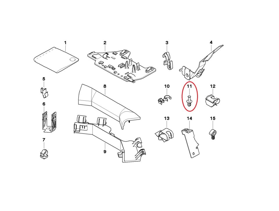 BMW 3-5 SERİSİ RADYATÖR DAVLUMBAZ KLİPSİ E30.E34.E36.E46.E39 E60 10 LU YAN SANAYİ