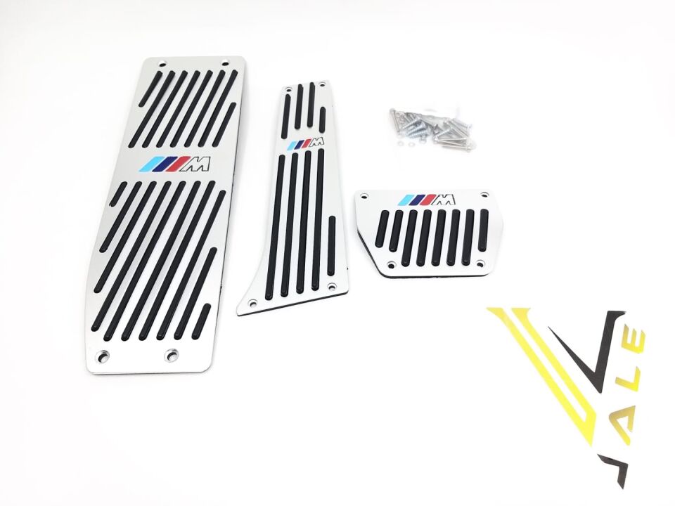 BMW 1-3 SERİSİ PEDAL SETİ - OTOMATİK VİTES - M LOGOLU - KROMLU E34.E36.E39..E60.E46.E87.E90 YAN SANAYİ