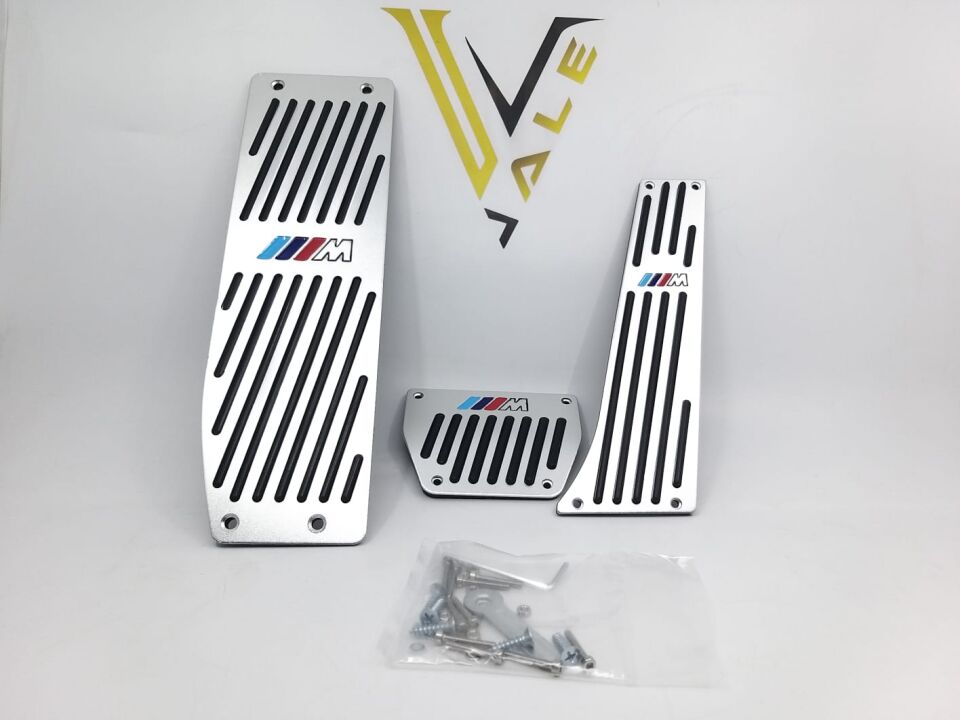 BMW 1-3 SERİSİ PEDAL SETİ - OTOMATİK VİTES - M LOGOLU - KROMLU E34.E36.E39..E60.E46.E87.E90 YAN SANAYİ